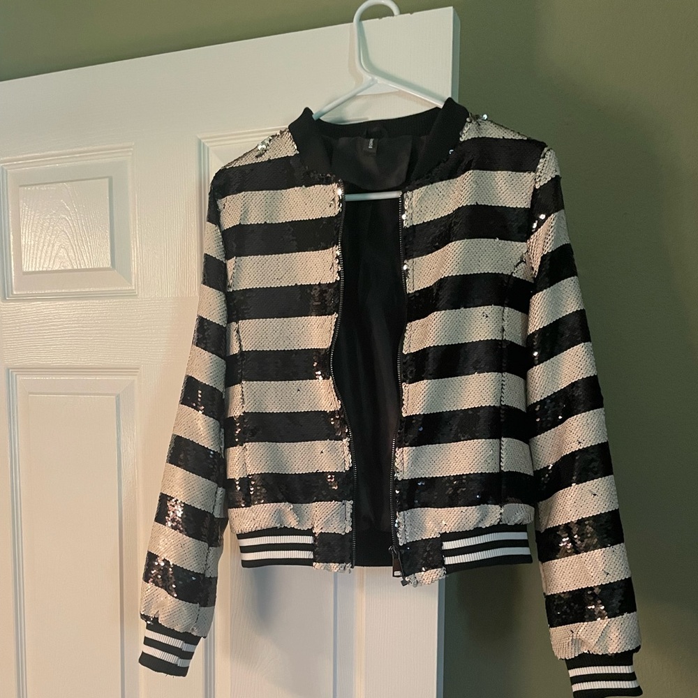 Sequin Bomber jacket.